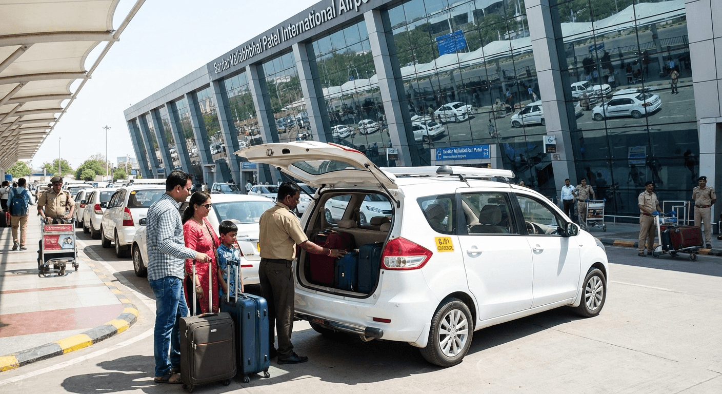 Luxury chauffeur-driven airport transfer service in Ahmedabad