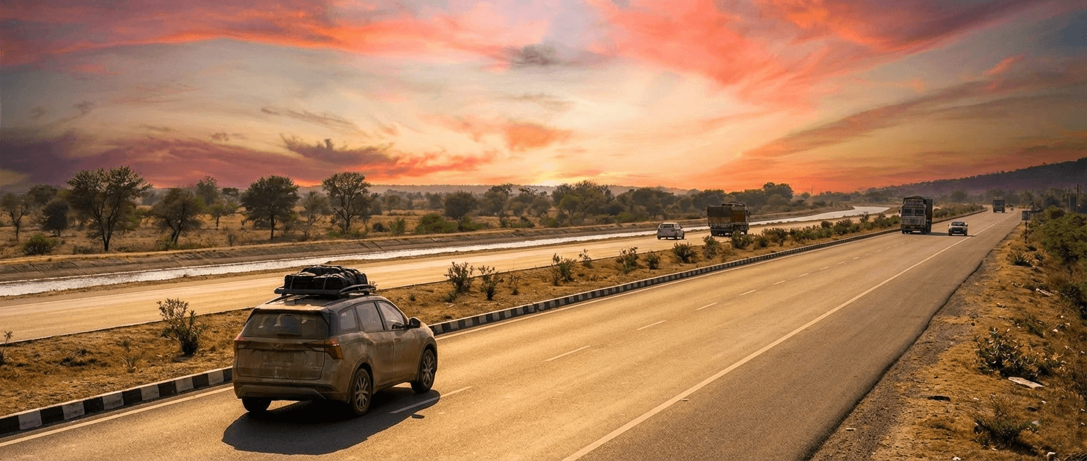 Outstation chauffeur-driven car rental from Ahmedabad