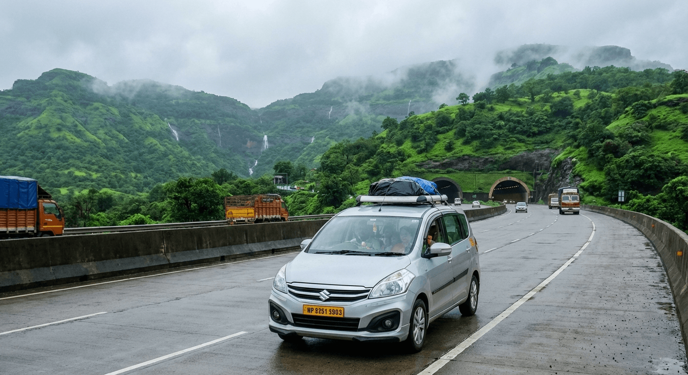 Outstation chauffeur-driven car rental from Mumbai